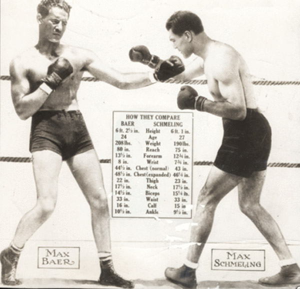 Макс Бэр и Макс Шмелинг, 1933 г. 